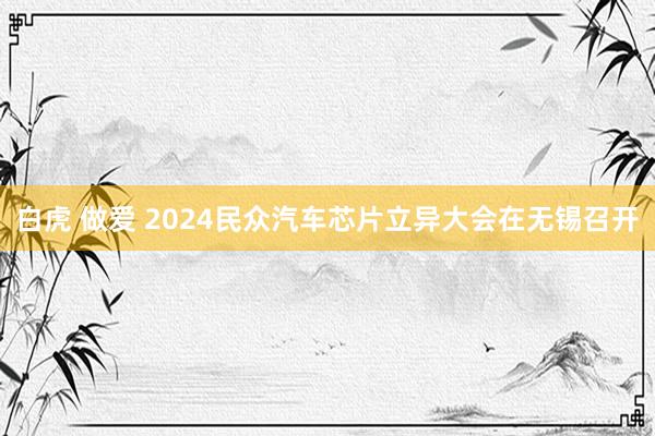 白虎 做爱 2024民众汽车芯片立异大会在无锡召开