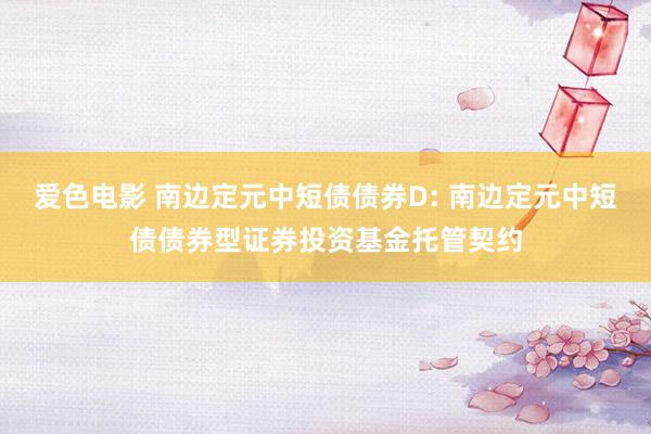 爱色电影 南边定元中短债债券D: 南边定元中短债债券型证券投资基金托管契约